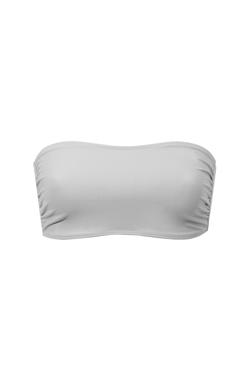 Szara góra od kostiumu typu bandeau Kawai