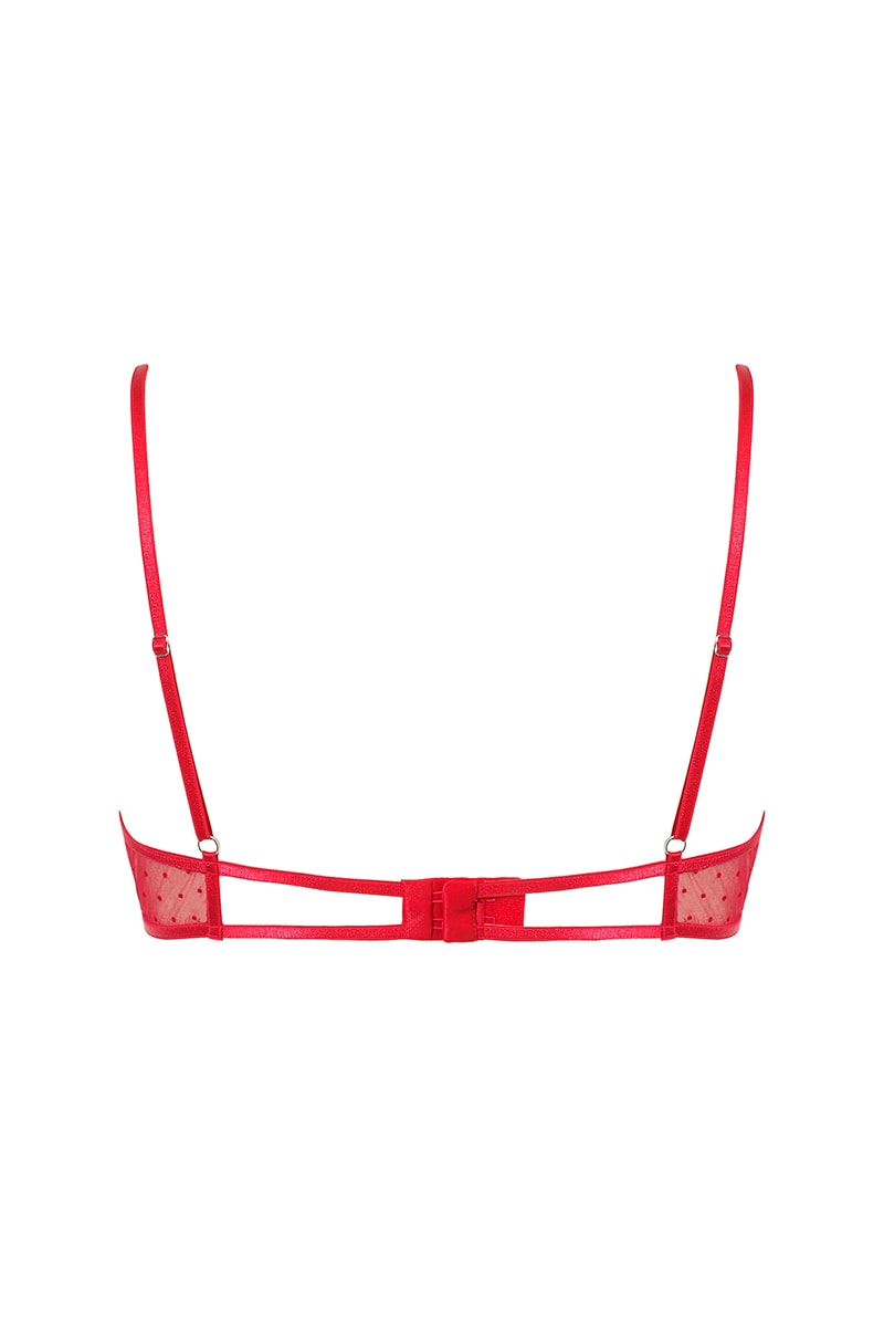 Czerwony stanik w kropeczki Valentine Red
