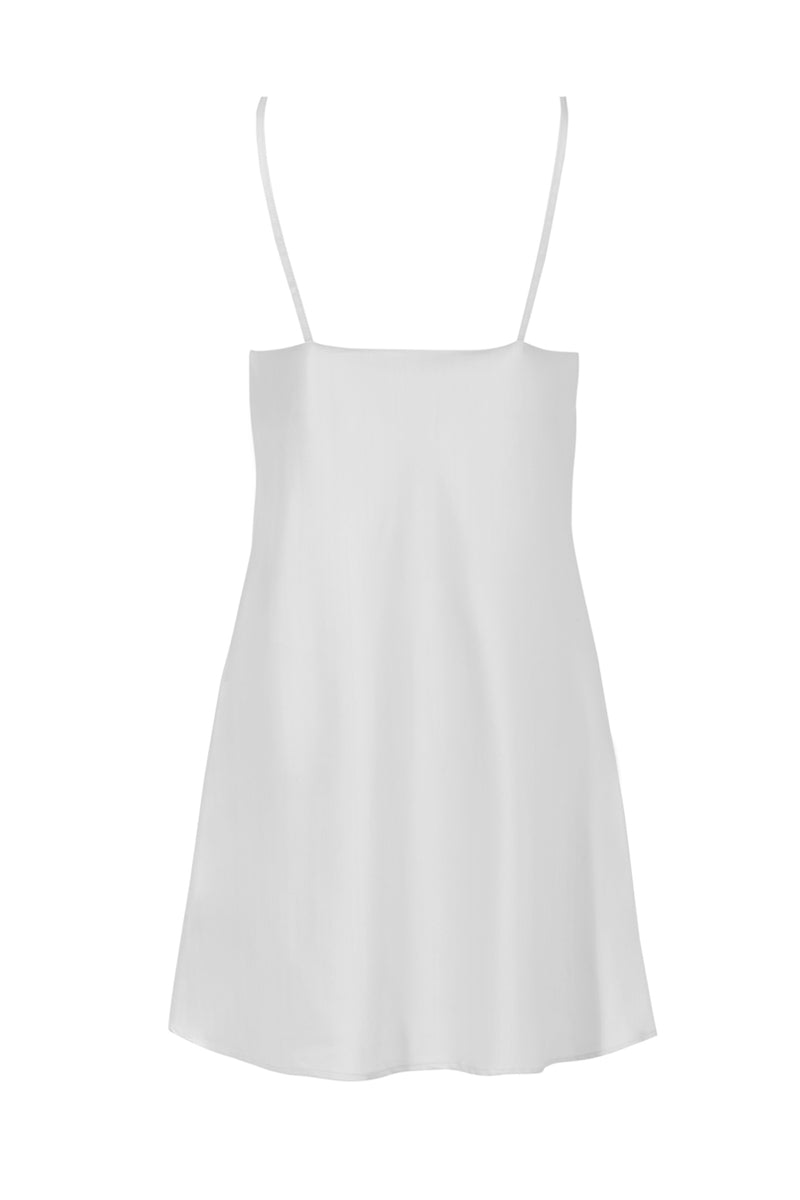Satynowa halka / sukienka Jenny Beige tył